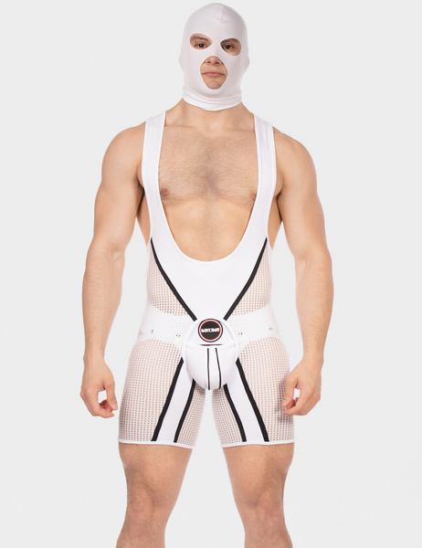 Biała kominiarka Face Mask Tase White Barcode