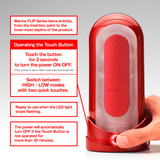 Masturbator z podgrzewaczem Tenga Flip 0 Red Warmer Package