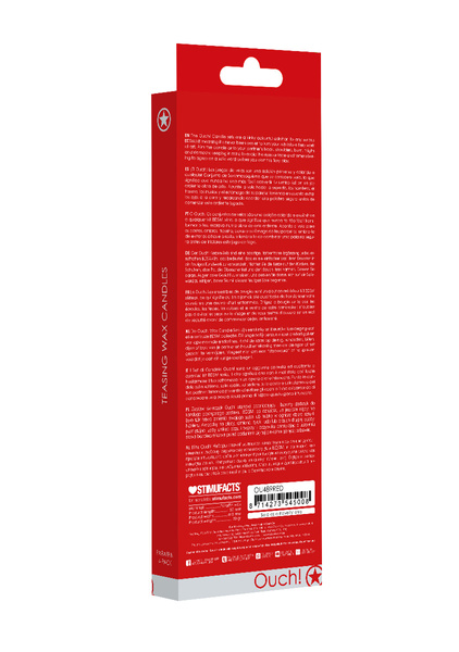 Ouch! Teasing Wax Candles Large 4-pack Red