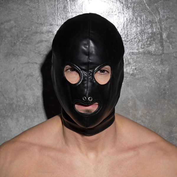 Маска Fetish Vegan Leather Mask Black XS/S Addicted