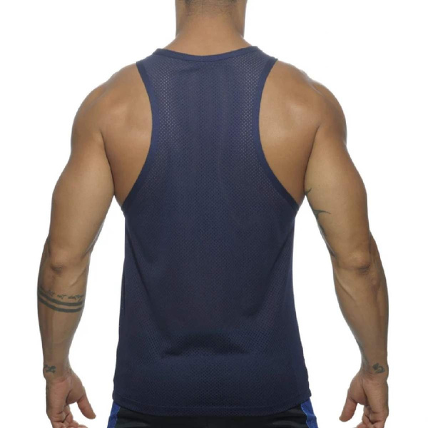 Майка без рукавів Mesh Ad Tank Top Navy L Addicted