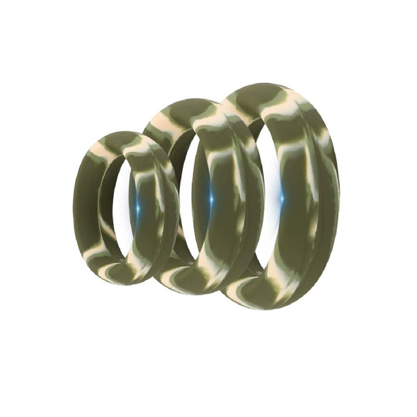 Pack 3 Cockrings Silimix Army CockzRing
