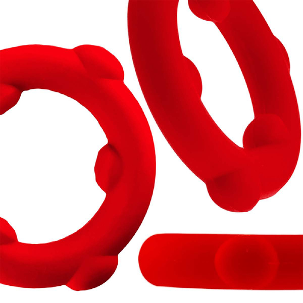 Пояс ерекції [SIL] SPINNER Cockring Red Oxballs
