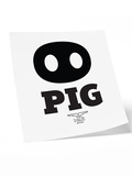 Mister B Temporary Tattoo Pig