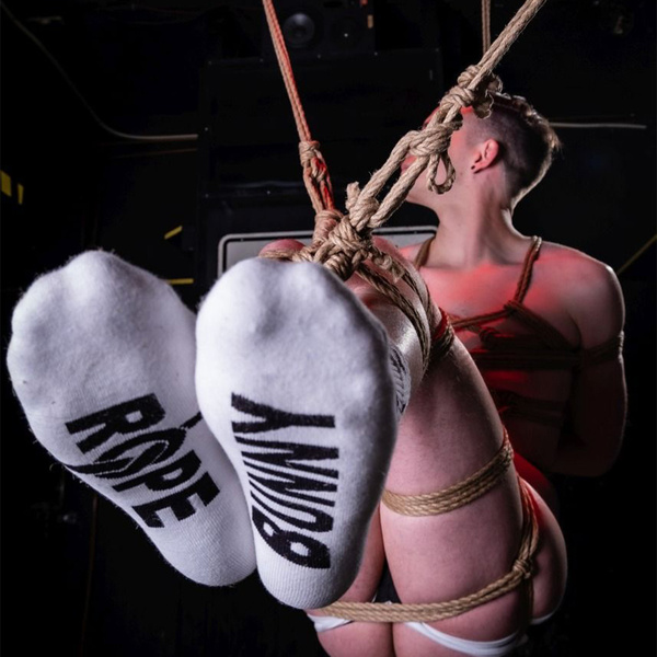 Skarpety dla fanów bondage Sk8erboy Rope Bunny Socks White 39-42