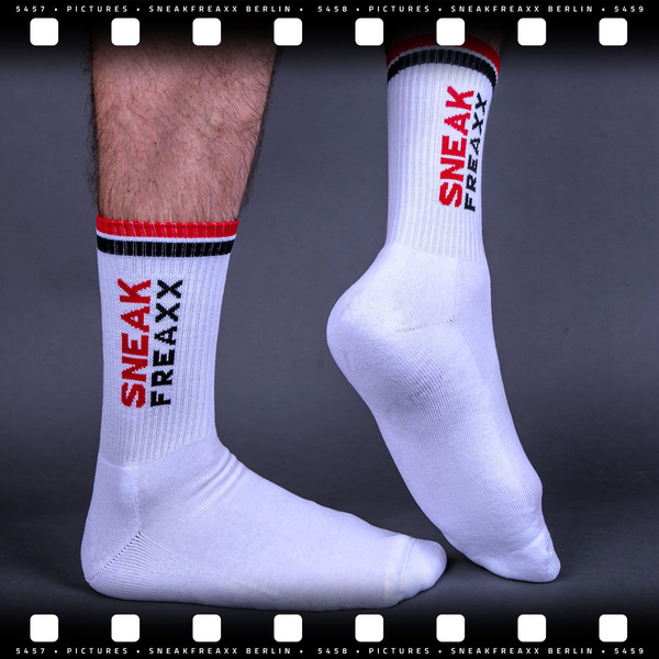 SneakFreaxx skarpetki Socks White - Red