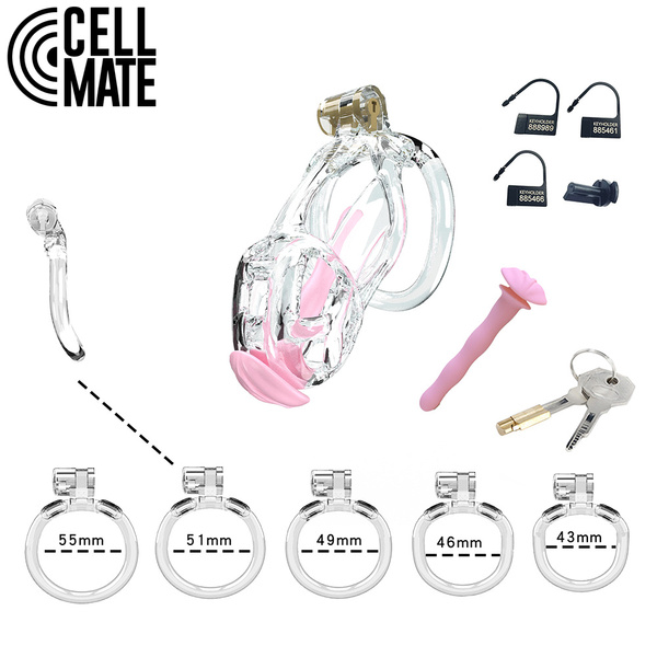 Пас цноти Guardian Chastity Cage Clear Size 2 CELLMATE