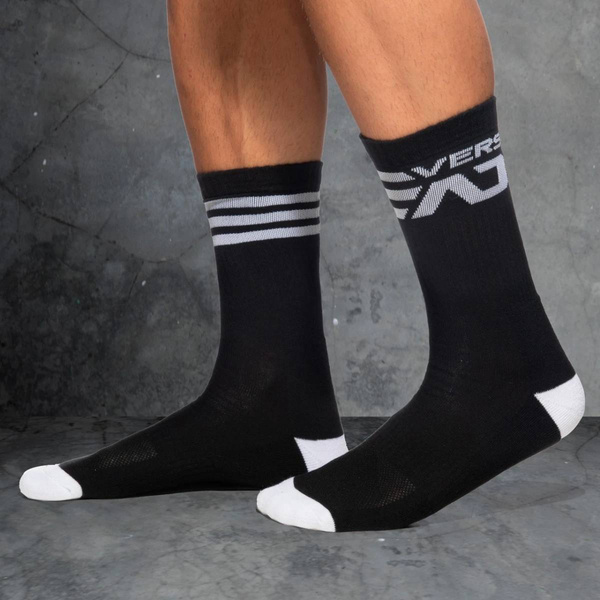 Skarpetki Fetish AD Vers Socks Black-White L/XL Addicted