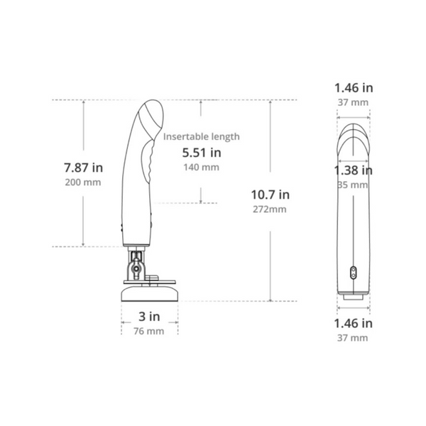 Wibrujące Dildo Mission 2 Lovense