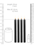 Ouch! Teasing Wax Candles Large 4-pack Black