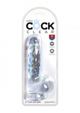 6 Inch Cock With Balls Transparant King Cock