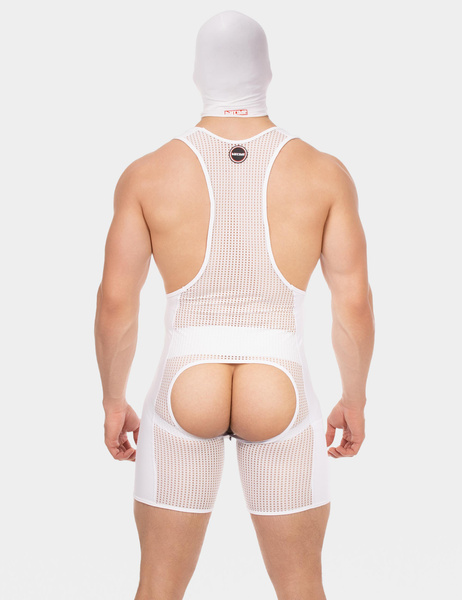 Face Mask Tase White Barcode