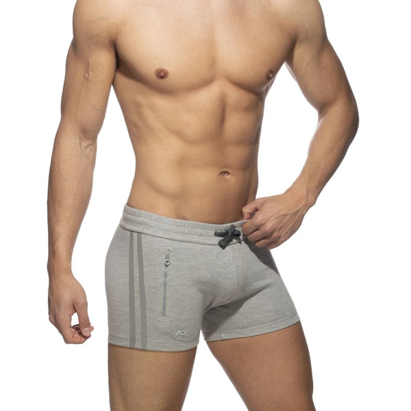 Zip Pocket Sports Short Heather Grey XXL Addicted