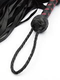 Pejcz Impact Premium Leather Flogger Black Mister B