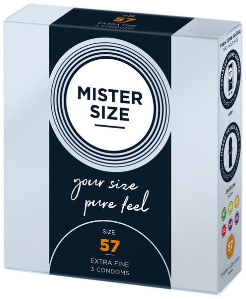 Презервативи 57 мм 3 штуки Mister.Size