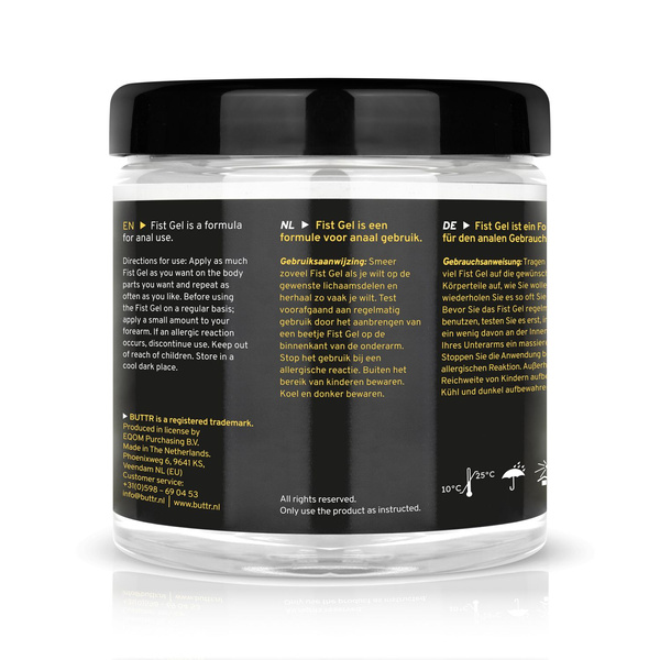 Гель для фістингу не липкий Transparant Fisting Gel 500ml BUTTR