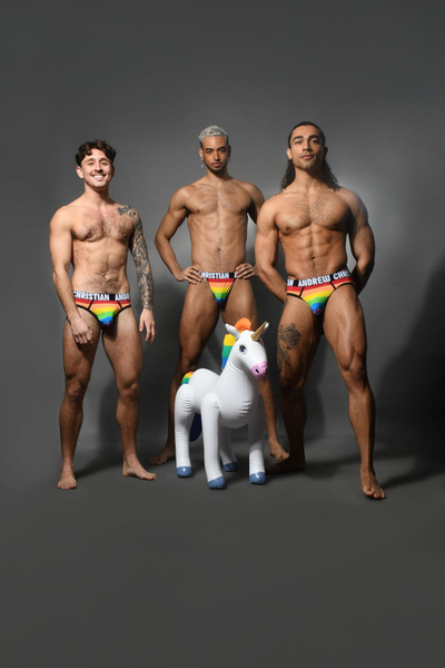 Andrew Christian Pride Stripe Brief Multi S