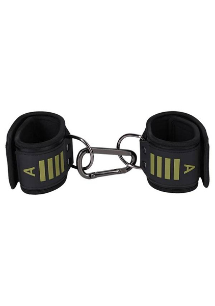 Kajdanki Tactical Ankle Cuffs Black/Green Fort Troff