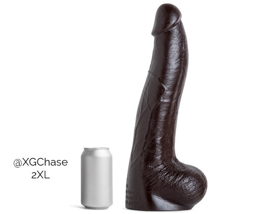 Dildo XG Chase Soft Dark Brown Vac L Mr Hankeys