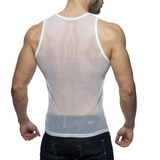 Black & White Mesh Tanktop White XL Addicted