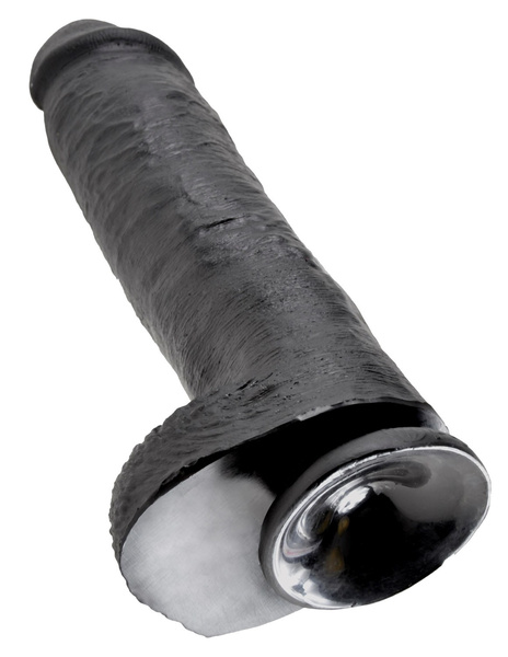 King Cock 11" Cock w/balls black