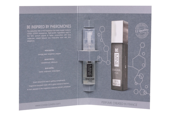 Perfumy dla mężczyzn z feromonami Lovely Lovers BeMine Enigma Man 2ml