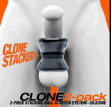 Naciągacz jąder CLONE DUO 2-pack ballstretcher Black Oxballs