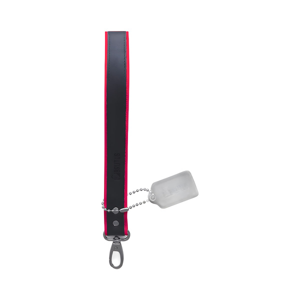 BRUTUS Leather Short Leash Red