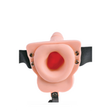 Fetish Fantasy Series 6" Hollow Strap-On with Remote Light