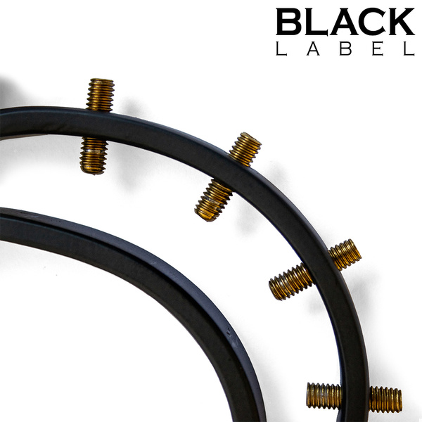  Pussy Clamp 2.0 w. Spikes Black/Gold Black Label 