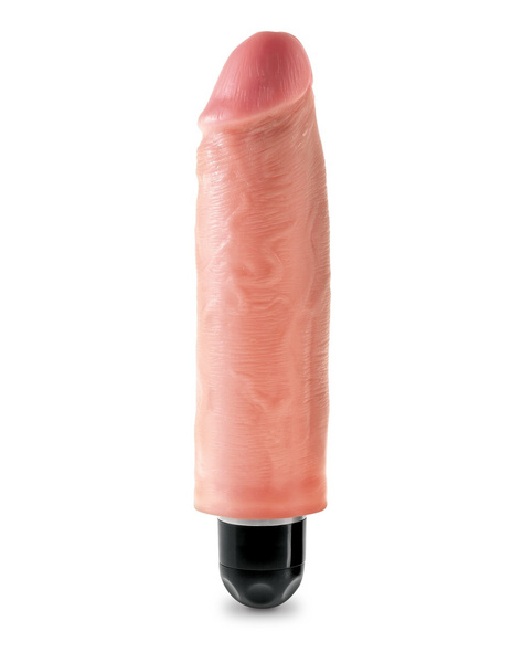 6" Vibrating Stiffy Flesh Realistyczny Wibrator Cielisty 15Cm King Cock 6" Vibrating Stiffy Flesh realistyczny wibrator cielisty 15cm