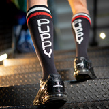 Pieskowe getry Boxer Football Sock Black/red/white PUPPY