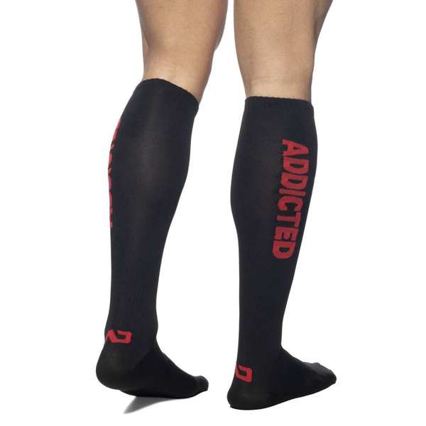 Чоловічі гетри Addicted Fetish Socks Black-Red L/XL