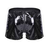 Szorty z lajkry i winylu z zamkiem w kroku Bull Vinyl Shorts.03 L