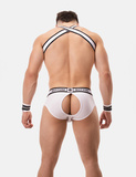 Slipy Backless Brief Bottom White-Black L Barcode Berlin
