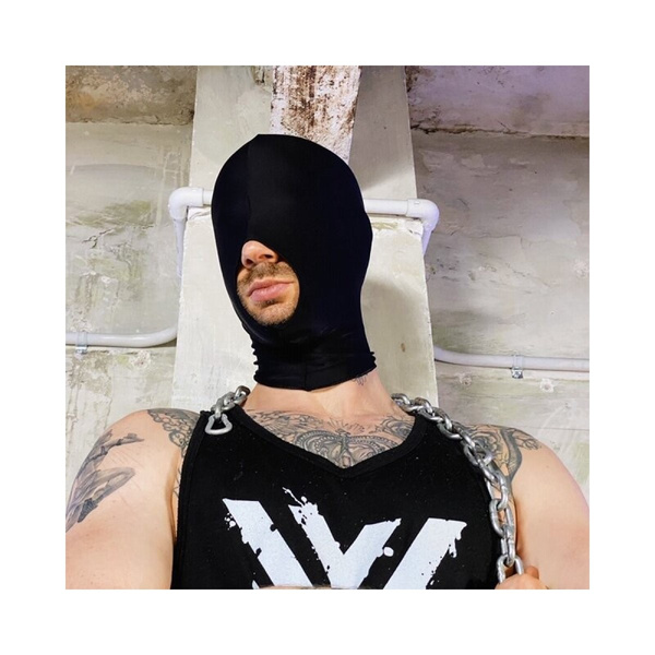 Lycra Gimp Mask Cocksucker No Eye Holes Boxer Barcelona