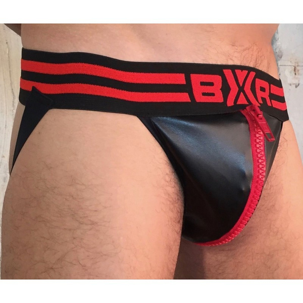 Boxer Sexy Jock Big Zip Red S