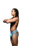 Show-It Strap Jock Aqua Xl Andrew Christian