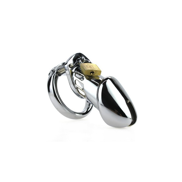 Generique Steel Padlock chastity cage 40mm male metal chastity belt