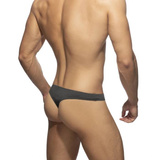 Stringi męskie Cotton Thong Charcoal XXL Addicted