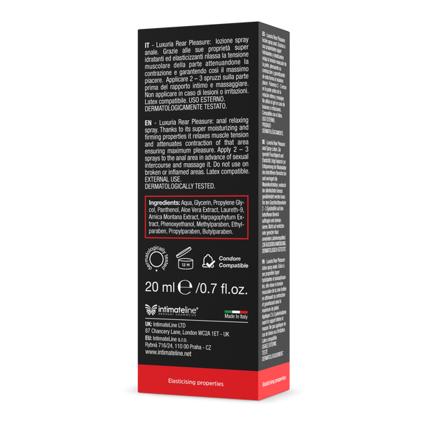 Rozluźniający Spray Analny Rear Pleasure 20Ml IntimateLine