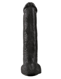 King Cock 15" Cock with Balls Black ділдо з яєчками чорне 38см