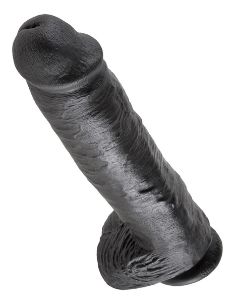 King Cock 11" Cock w/balls black