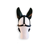 Vegan Pup Hood Black-Blue Brutus