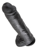 King Cock 11" Cock w/balls black