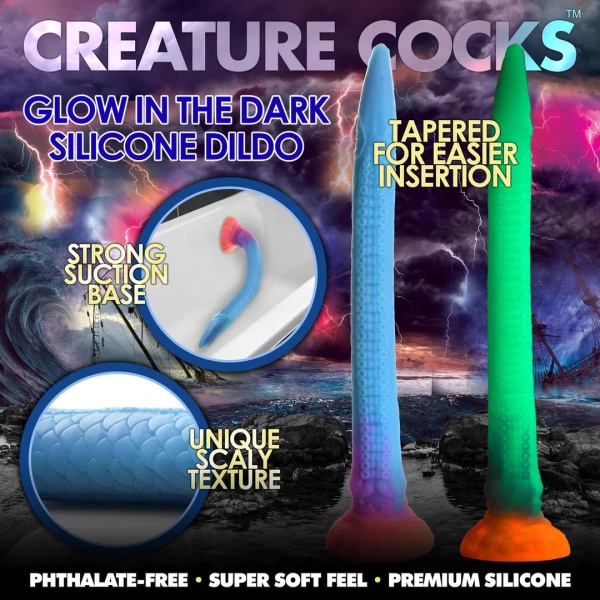Creature Cocks Makara Glow in the Dark Dildo