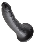 7' Cock Black Dildo Czarne 18Cm King Cock