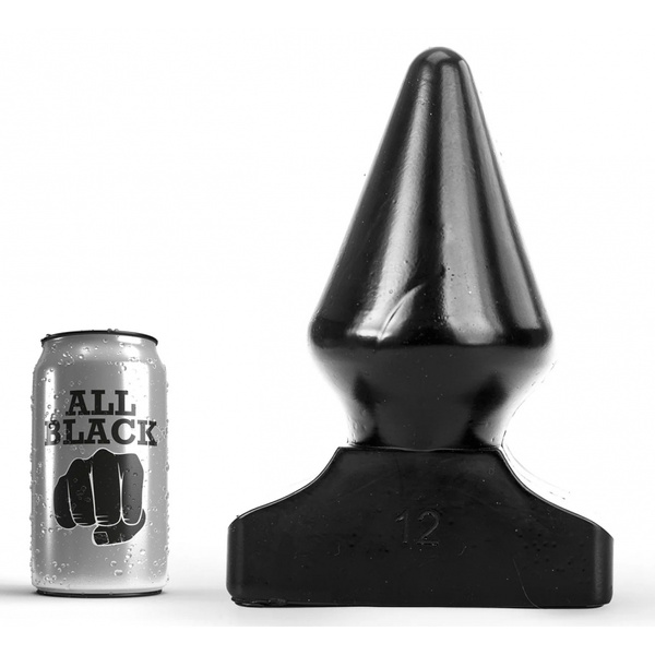 Anal plug AB83 Pop12 17 x 11.5 cm All Black