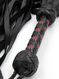 Pejcz Impact Premium Leather Flogger Black Mister B
