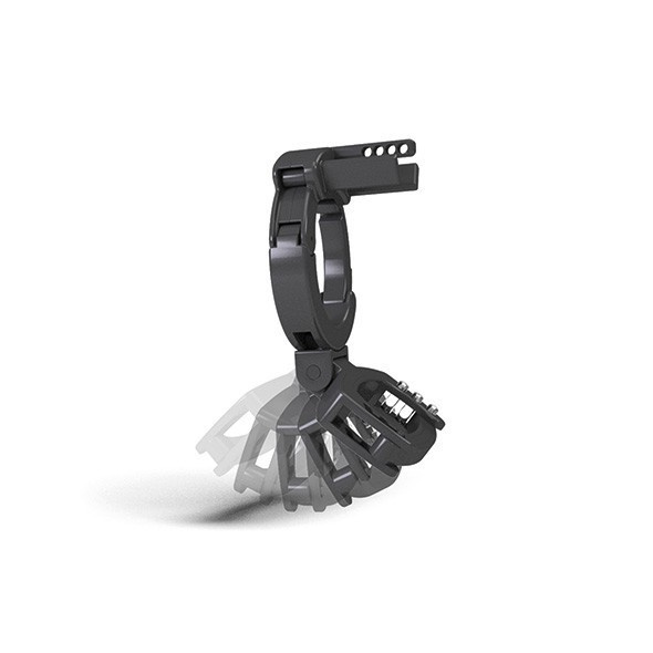 Пас цнотливості з функцією електростимуляції Pubic Enemy No 3 Cock Cage Mystim